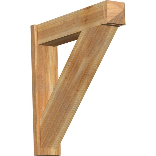 Ekena Millwork Traditional Rough Sawn Arts and Crafts Outlooker, Western Red Cedar, 8"W x 38"D x 38"H OUT08X38X38TRA03RWR - main
